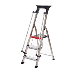 Double Decker Aluminium Stepladder with Tool Tray