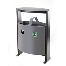 Outdoor 2 Compartment Bin