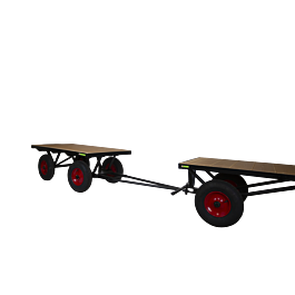 STUBBS Large Heavy Duty Turntable Trucks - 2000 x 1000