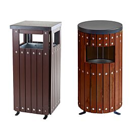 Wood Effect Bins
