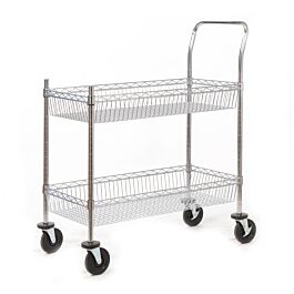 Chrome Plated Wire Tray Trolley