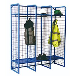 Wire Mesh Storage Compartments - Single Sided Unit